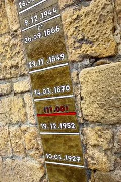 Statements and dates Stock Photos