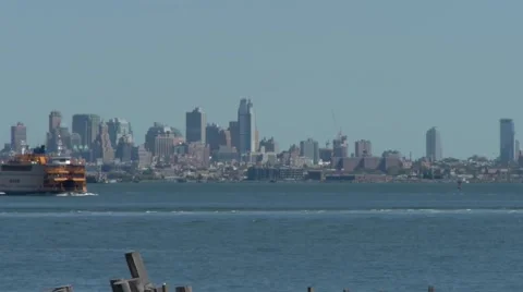 Staten Island Ferry Stock Footage 44184866