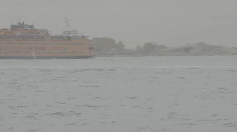 Staten Island Ferry Stock Footage 61157576