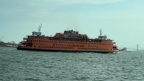 Staten Island Ferry Stock Footage 245555727