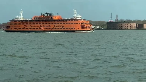 Staten Island Ferry Stock Footage 245555912
