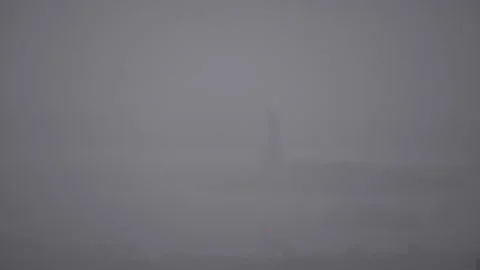  Staten Island ferry in storm 스톡 동영상 157566306