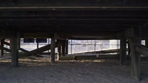 Staten Island Underneath Boardwalk Stock-Footage 296658346