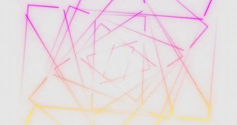 Static Abstract 80s rotating rectangle frames with Light Lines Video stock 138759153
