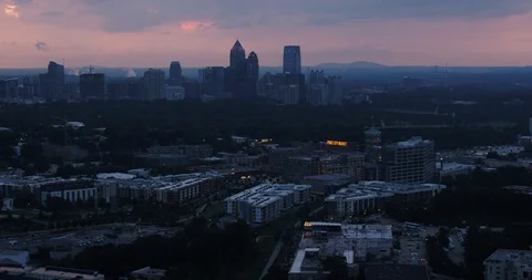 Static aerial skyline Video stock 92552646