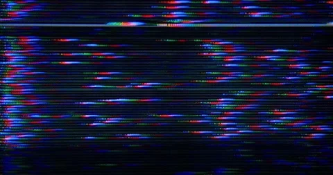 Static Analog CRT Interference with RGB Color Shift Stock Footage 317259025