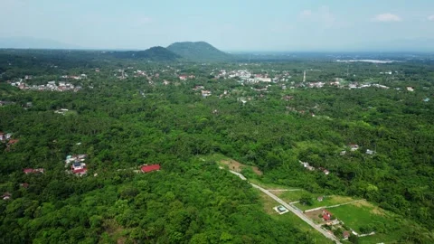 Static atmospheric aerial frame of Imeldas Garden Resort in Cuenca Batangas Видео 336722070