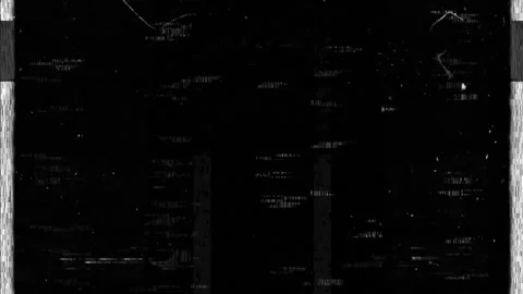 Static bands, signal distortion, grunge scratches. broadcast interference effect Stock Footage 333909903