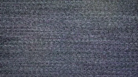 Static Black and White Noises on the Screen of an Old TV. Broken Channel. Glitch Stock Footage 230137756