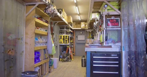 Static Broll of Storage Area Stock Footage 201157454