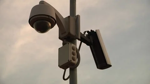 Static cctv camera, sky Video stock 49066019