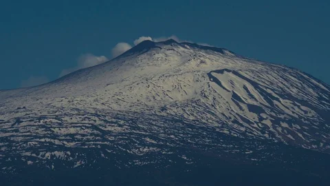 Static Close up of Mount Etna Stock Footage 88489023