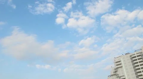 Static cloud travelling Video stock 8912613