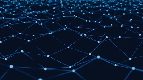 Static Digital Background With Web Net Representation Video stock 257121653