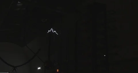 Static electricity demonstration, arcing, jumping and sparking Stock Footage 99606731