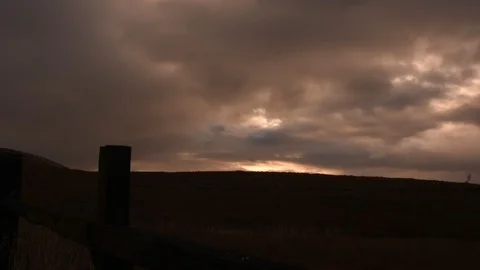 STATIC FARM SUNSET TIME LAPSE LOMPOC CALIFORNIA Video stock 86608418