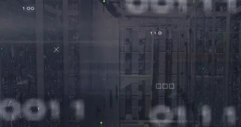 Static flickering starting neon green lines linking nodes into X, retracting, Stock Footage 317119159