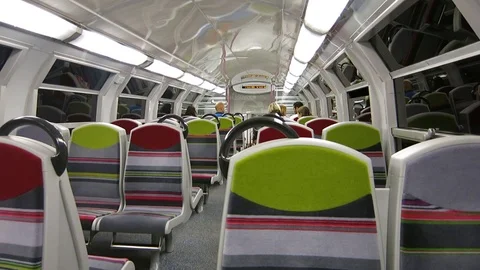 A static footage of the inside of a metro cabine, in Paris, France. Stock Footage 117424409