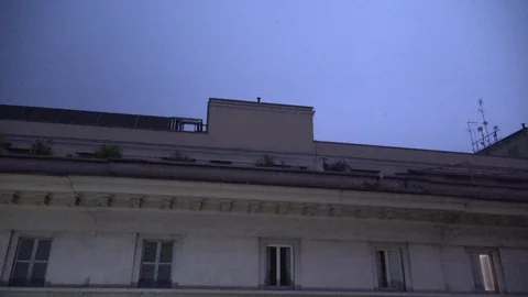 Static footage of thunderstorm 4k Stock Footage 100986744