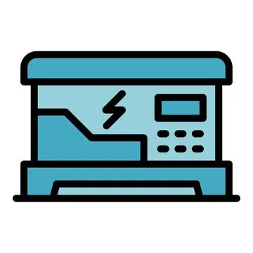 Static generator icon vector flat イラスト素材