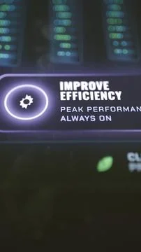Static interface shows the Improve Efficiency 库存照片