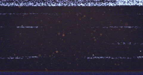 Static interference and glitch effects animation over dark background with blue Stock Footage 306274210