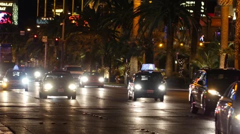 Static Las Vegas blvd. Night. Stock-Footage 56471643