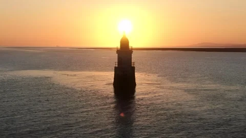 Static Light House Sunet 動画素材 242813175