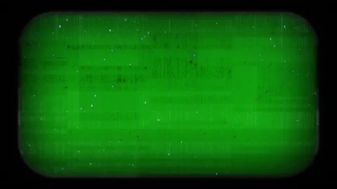 Static lines, dust particles, analog glow. Old CRT display interference effect Stock Footage 333909983