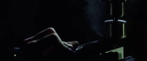 Static Macro Shot of Drill cutting through material Stock Footage 85289182