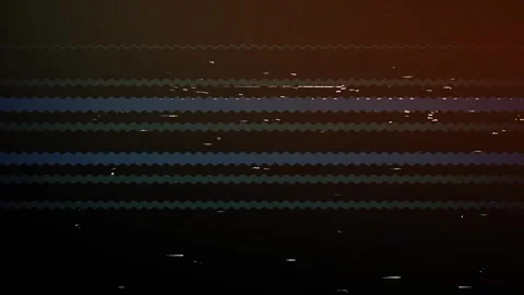 Static noise on an old television screen with horizontal lines and white dots. Video stock 288163596