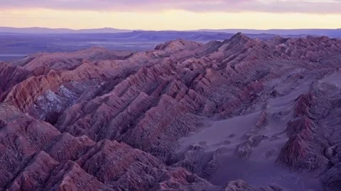 Static panoramic of the Valley of the Moon in the Atacama Desert Video stock 238628429