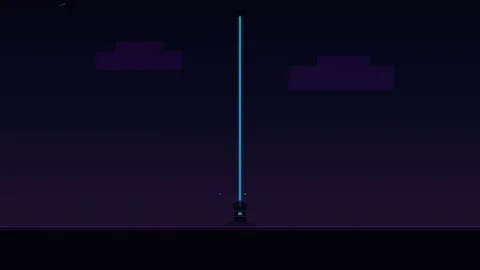 Static pixel art night scene 動画素材 335937439