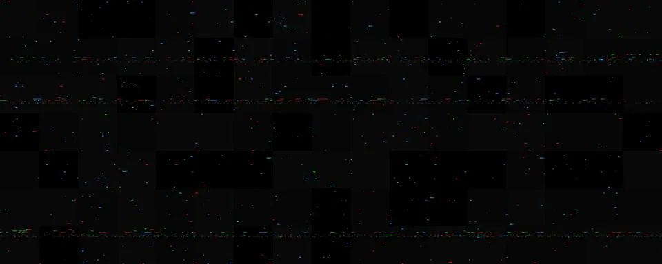 Static RGB noise. Interference lines texture. Glitch vhs pixel noise stripes Stock Illustration