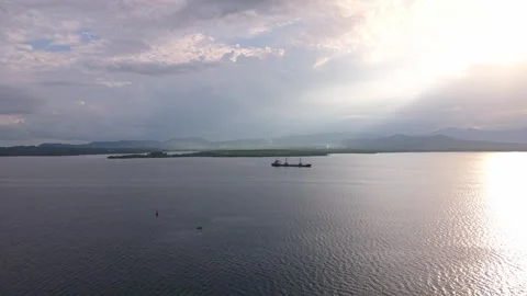 Static Ship Sea Palawan Vídeo Stock 333193800