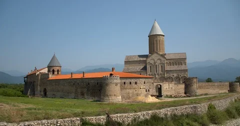 Static shot of Alaverdi St George Cathedral &amp; monastery complex, 11th century, n Stock Footage 104096756