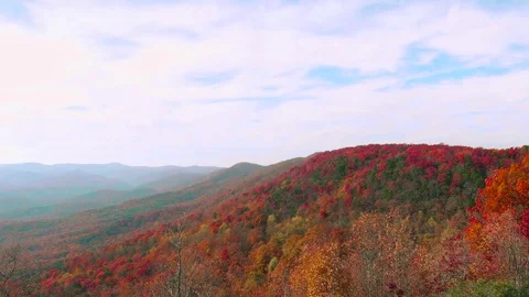 Static Shot of Beautiful Fall Mountains, 4K Stock Footage 70793480