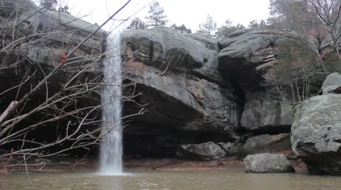 Static Shot Of Beautiful Water Fall Video stock 46535888