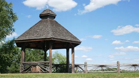 Static shot of bell park in Sudbury Ontario Canada Stock Footage 200790644