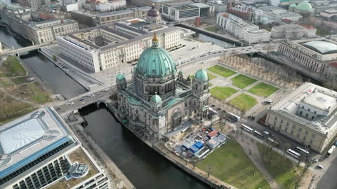 Static shot Berlin Cathedral Stock Footage 305673317