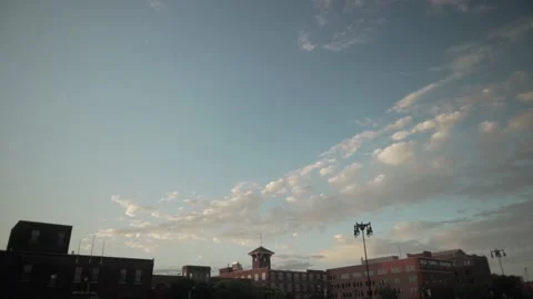 Static Shot of Big Blue Sky over Wichita, KS Stock Footage 145037064