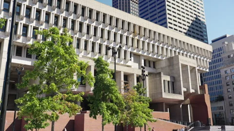 Static Shot of Boston City Hall and Surrounding Buildings Vídeos de archivo 320588634