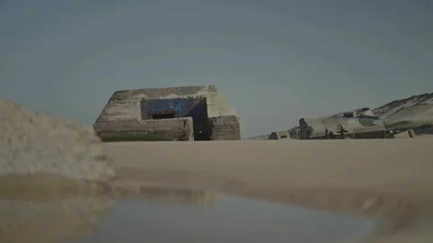 Static shot of buildings on the beach 動画素材 345712844