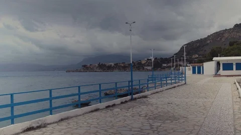 Static Shot from Capo Zafferano, Sicily, Italy Stock Footage 88680543