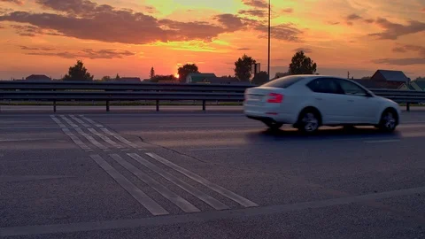 Static shot of cars Stock Footage 109556580