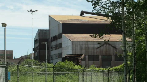 Static shot of factory Stock Footage 727736