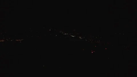 Static shot with fireworks on the right Stock Footage 90256405