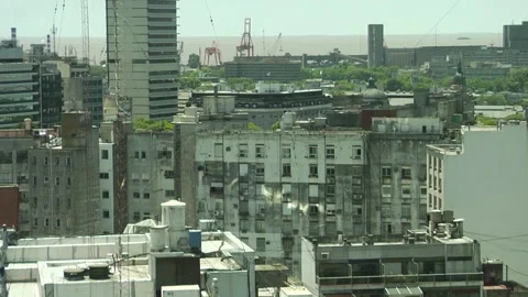 Static shot of flats in Buenos Aires Stockbeeldmateriaal 160280686