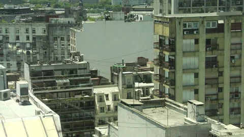 Static shot of flats in Buenos Aires Stock Footage 160280688