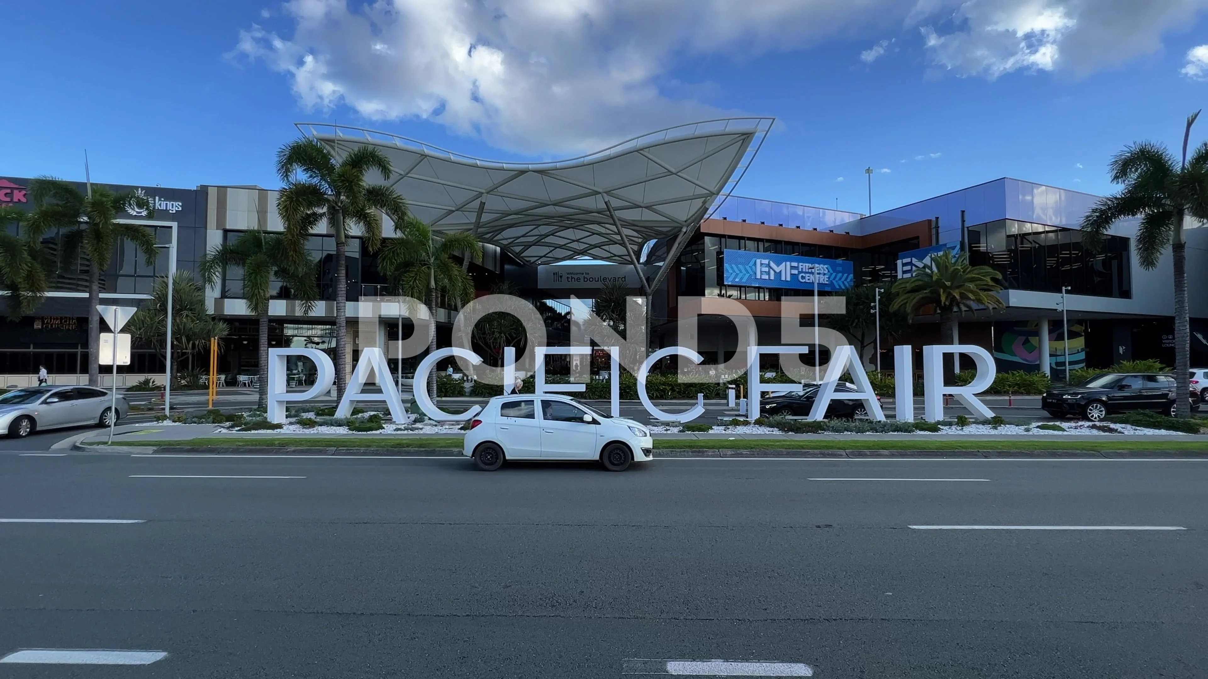 Static shot of front facade of pacific f, Stock Video